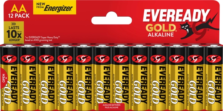 Energizer Eveready Gold AA alkalické baterie
