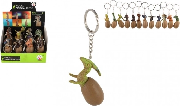 Dinosauří klíčenka ve vajíčku