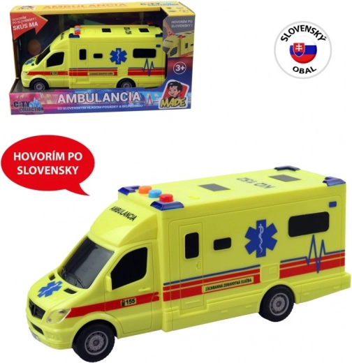 Sanitka na setrvačník se světlem a zvukem 19 cm