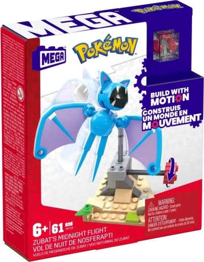 Plastikové stavebnice MEGA Pokémon noční let Zubata