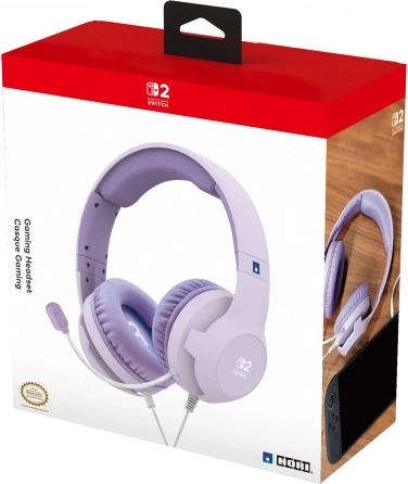 Herní headset HORI pro Nintendo Switch 2 Cozy Lavender