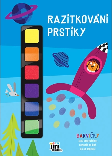 Razítkování prstíky raketa