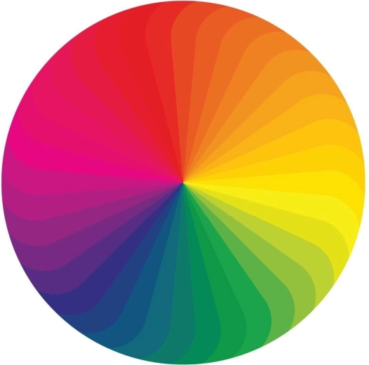 Kulaté puzzle Paleta barev 570 dílků