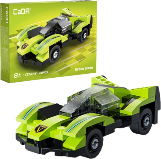 Stavebnice CaDA závodní auto Green Blade (68 dílků)
