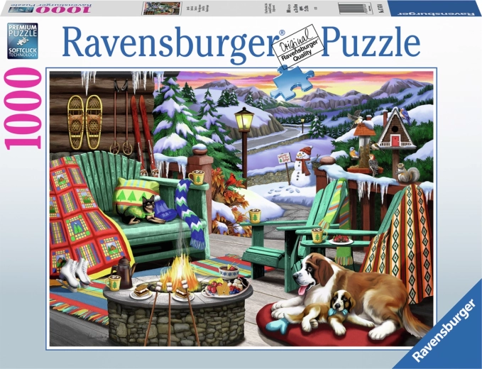 Ravensburger puzzle celý den v horách 1000 dílků