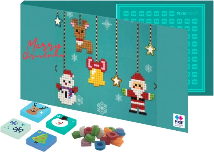 Pixie Crew vánoční pohlednice a přání s dárkem uvnitř