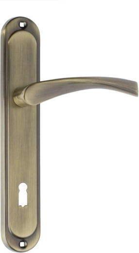 Dveřní kování ATENA s klíčovou vložkou 90 mm, patina