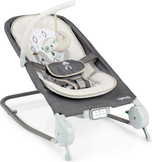 Ingenuity masážní vibrující lehátko s melodií Happy Belly Rock-to-Bounce Parker
