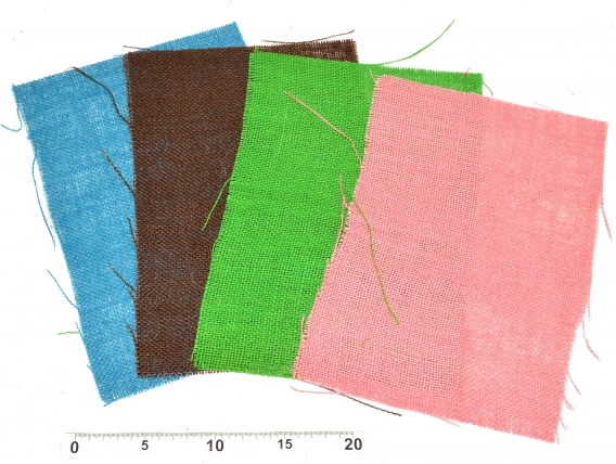 Látkové dekorace A4 – sada 10 ks