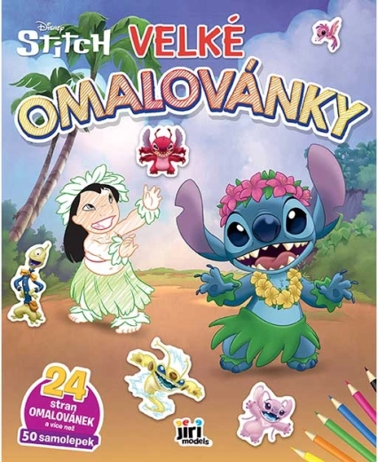 Velké omalovánky Lilo & Stitch se samolepkami
