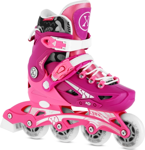 Dětské nastavitelné inline brusle Nils Extreme Blaze – M