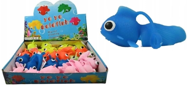 Antistresová svítící rybka squishy