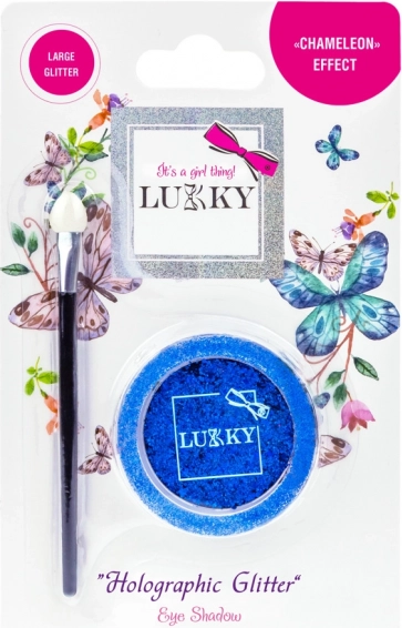 Lukky gelové oční stíny s holografickými třpytkami