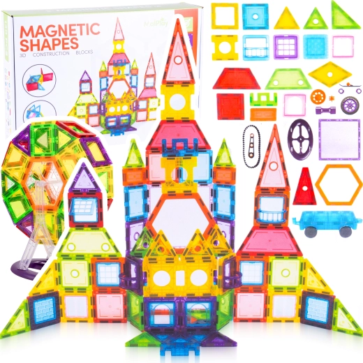 Magnetické stavebnicové puzzle 130 dílků