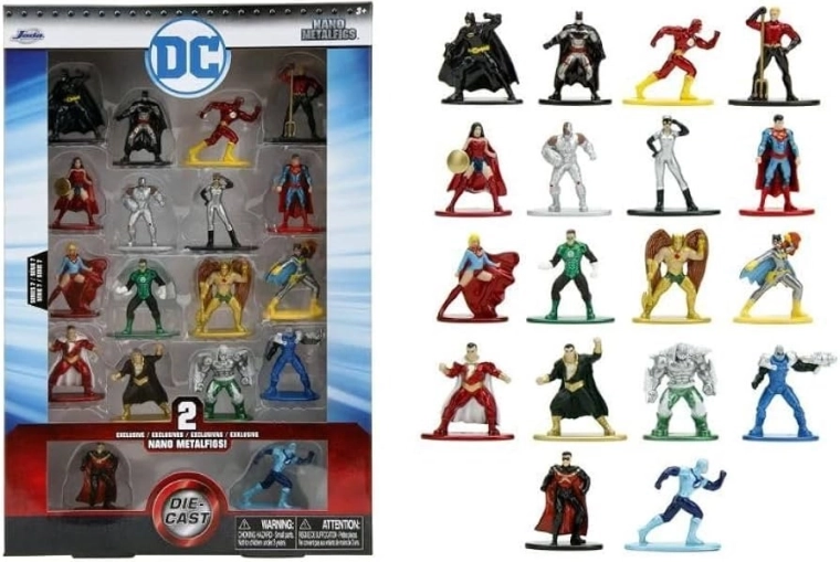Kovové sběratelské figurky DC – sada 18 ks, série 7 (měřítko 1:65)