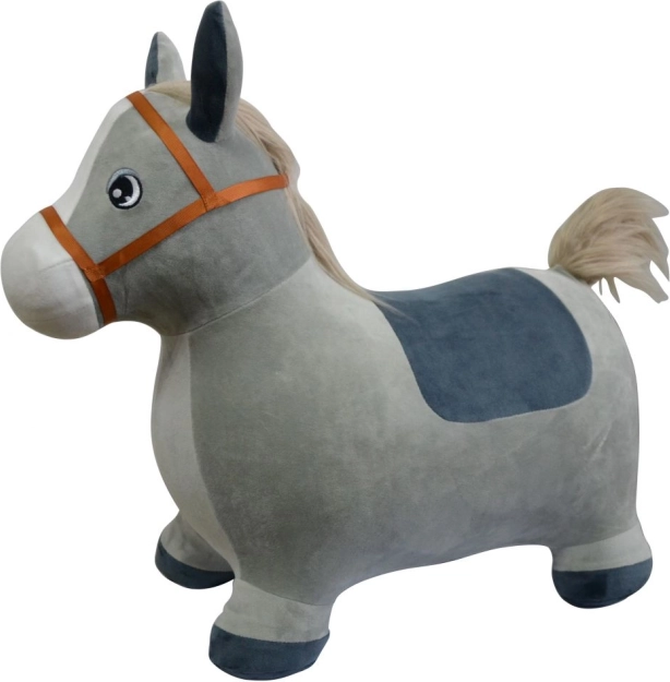 Skákací oslík pro děti s obalem a pumpičkou