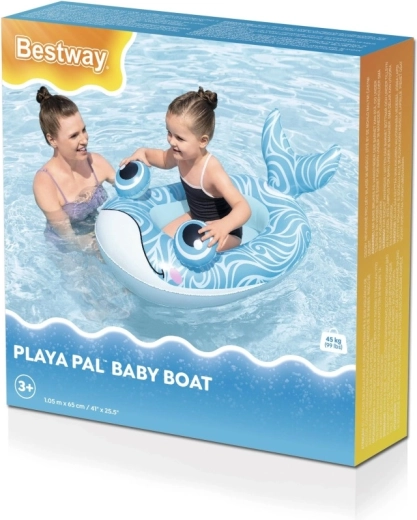 Dětský nafukovací člun velryba 105 × 65 cm BESTWAY