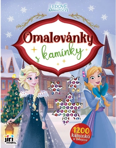 Omalovánky s kamínky Ledové království Vánoce