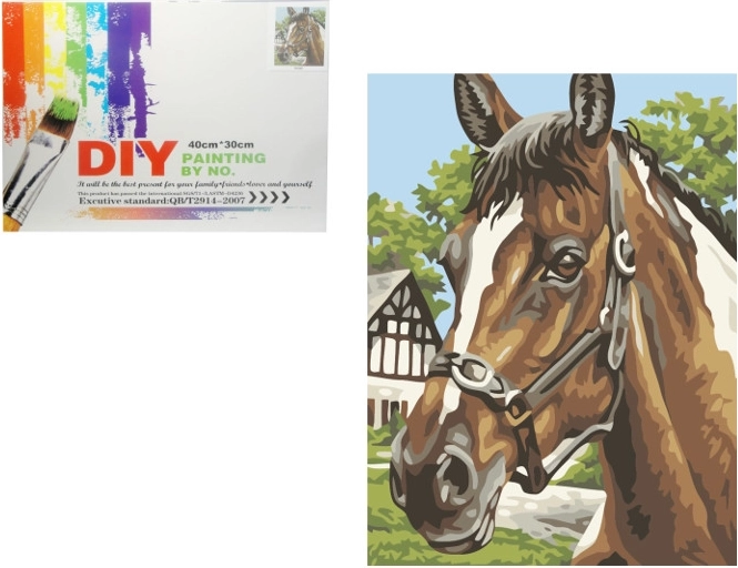 Malování podle čísel – kůň