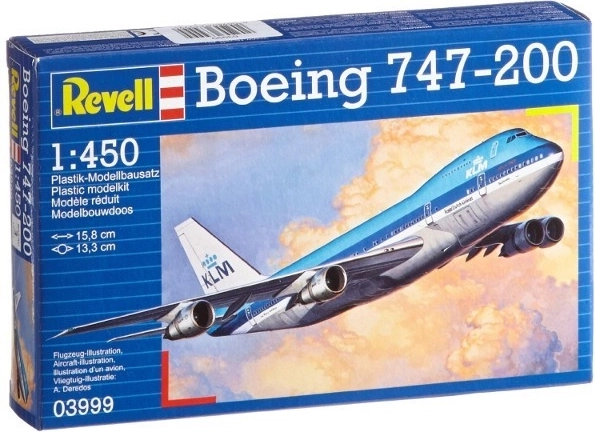 Plastikový model letadla Boeing 747-200 KLM 1:450
