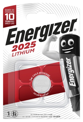 Lithiová knoflíková baterie Energizer CR2025 3 V
