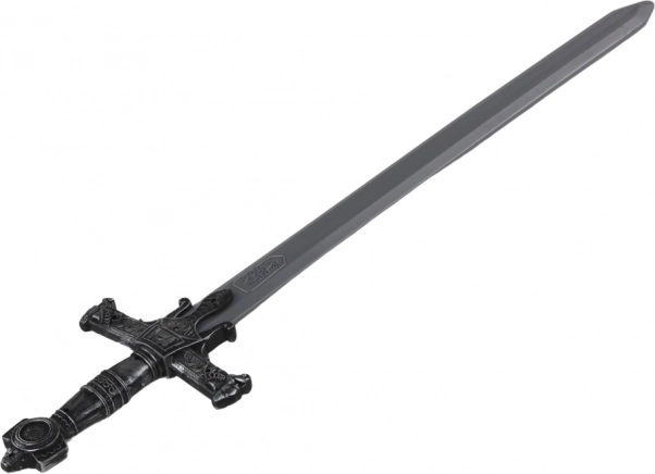 Plastový válečnický meč se zdobenou rukojetí a zvuky 80 cm