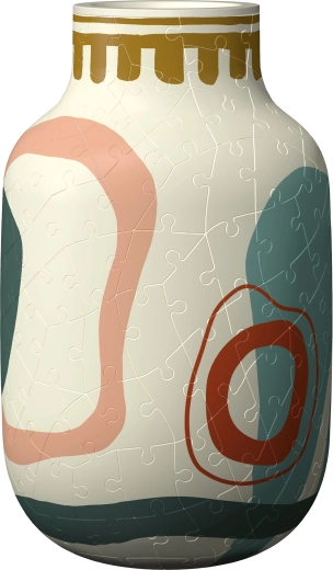 3D puzzle váza béžová abstrakce