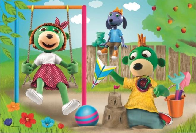 Puzzle Treflíci: Zábava na Zahradě 100 Dílů