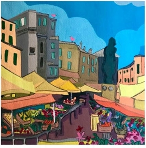 Norimpex Malování podle čísel Květinový trh 40 × 50 cm