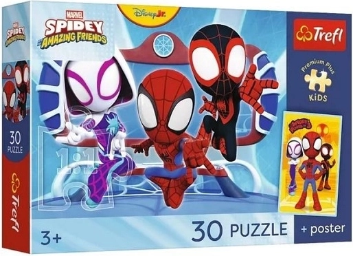 Puzzle premium pro děti Spidey v akci 30 dílků