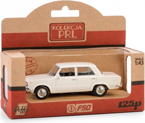 Model auta PRL FIAT 125p bílý 1:43