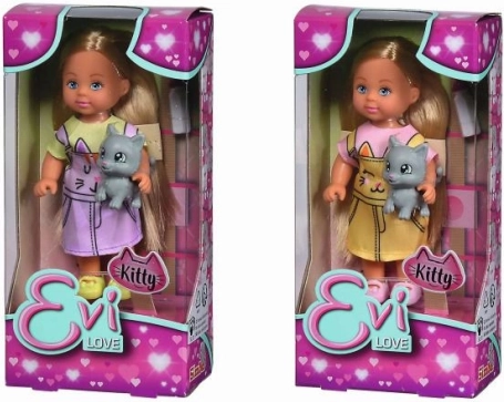 Panenka Evi Love s koťátkem – 2 varianty