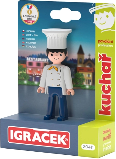 Efko Igráček kuchař – figurka s doplňky
