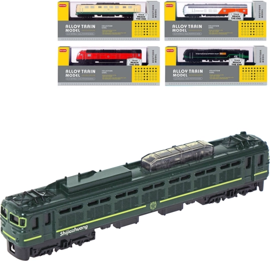 Kovová lokomotiva na podstavci s kolejemi 15 cm (1:87) - 1 kus