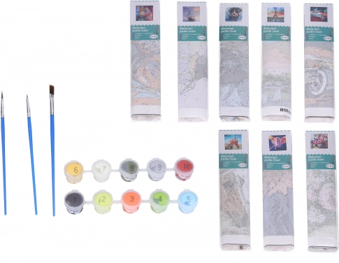 Kreativní set malování podle čísel - mix 30x40 cm