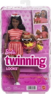 Barbie Twinning Looks panenka a pejsek s doplňky