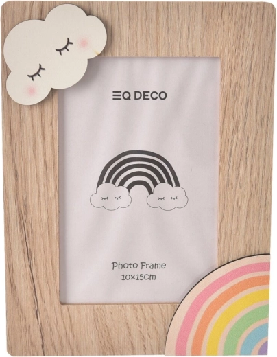 Dřevěný fotorámeček Rainbow 10 × 15 cm