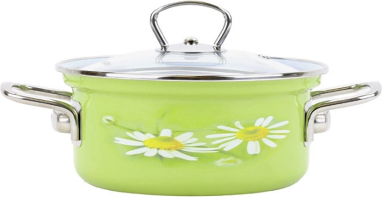 Kastrol BELIS Daisy 16 cm se skleněnou poklicí 1,4 l
