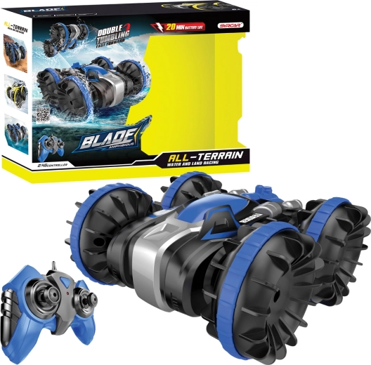 RC obojživelné auto 1:18 – modré