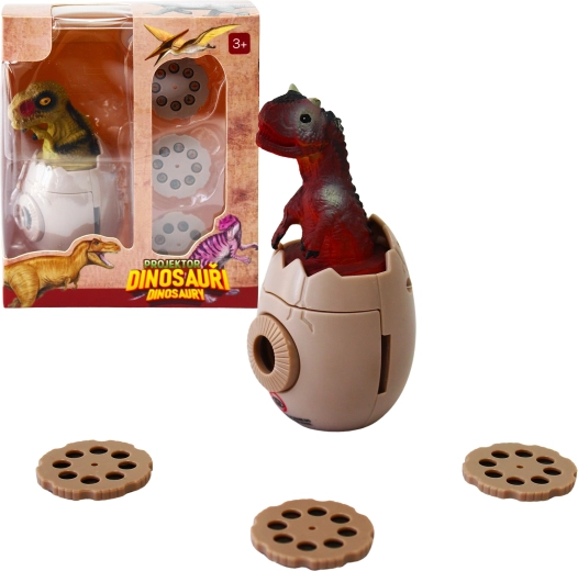 Projektor dinosaurů ve tvaru vejce se 3 výměnnými disky - 1 kus