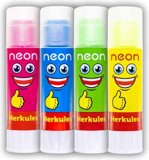 Lepicí tyčinka Herkules Neon 15 g se třpytkami