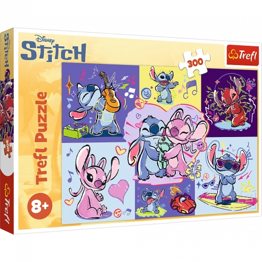 Puzzle 300 dílků – Disney Lilo & Stitch: Ztřeštěný Stitch