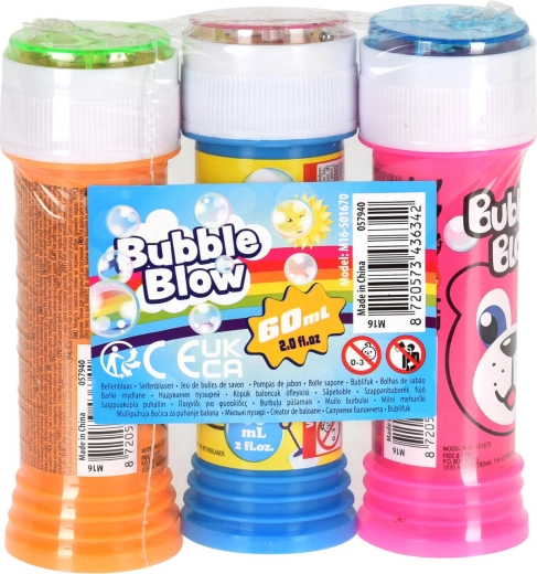 Bublifuk 60 ml – mix barev, sada 3 ks