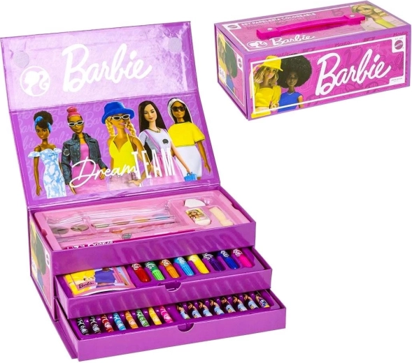 Kreslicí kufřík Barbie - 1 kus