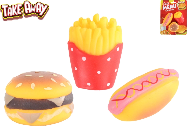 Natahovací mini fast food hračky Take Away (6 ks)