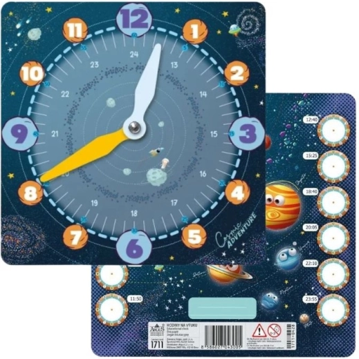 Papírové výukové hodiny Cosmic Adventure