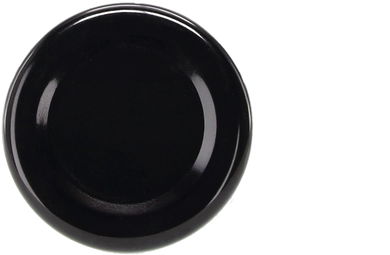 Sada černých víček 43 mm pro zavařovací sklenice a lahve – 20 ks