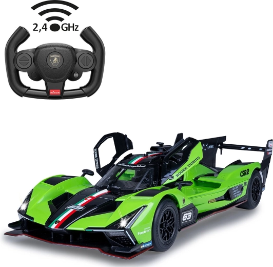 RC auto Lamborghini SC63 LMDH 1:14 zelené