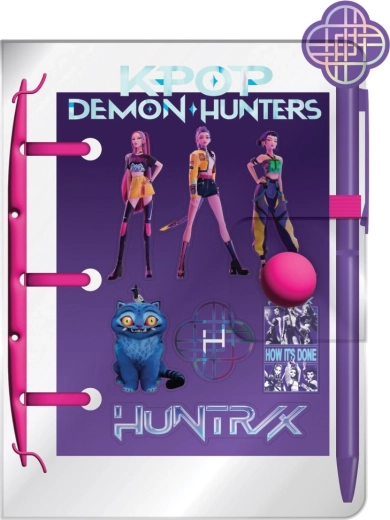Sada K-pop Demon Hunters: mini blok, pero a samolepky