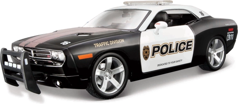 Maisto Dodge Challenger Concept 2006 černo-bílý model auta 1:18
